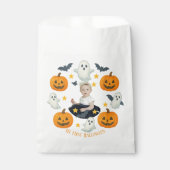 私の最初のハロウィーン | キュートカボンプキン&幽霊リース フェイバーバッグ (正面)