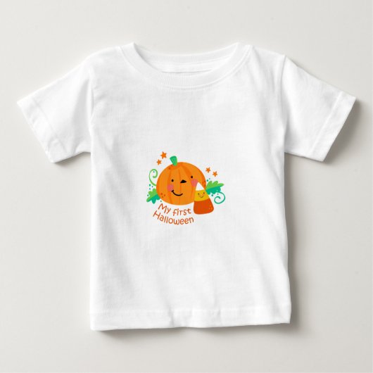 私の最初のハロウィーン ベビーTシャツ (正面)