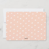 私の最初のブー かわいい幽霊の写真 ハロウィン ピンク シーズンカード (裏面)