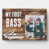 私の最初のベース写真ギフト フォトプラーク (正面)