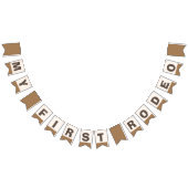 私の最初のロデオウェスタン誕生日バンティンフラッグ バンティングフラッグ (全)