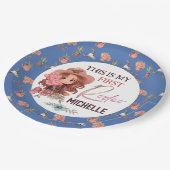 私の最初のロデオ誕生日パーティー1st西 ペーパープレート (アングル)