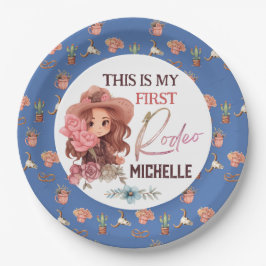 私の最初のロデオ誕生日パーティー1st西 ペーパープレート