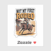 私の最初のロデオ馬のコントリー西部ではない シール (シート)