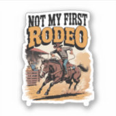 私の最初のロデオ馬のコントリー西部ではない シール (正面)