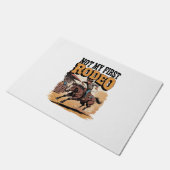 私の最初のロデオ馬のコントリー西部ではない ドアマット (アングル)