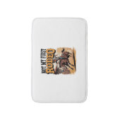 私の最初のロデオ馬のコントリー西部ではない バスマット (正面縦)