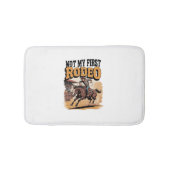 私の最初のロデオ馬のコントリー西部ではない バスマット (正面)