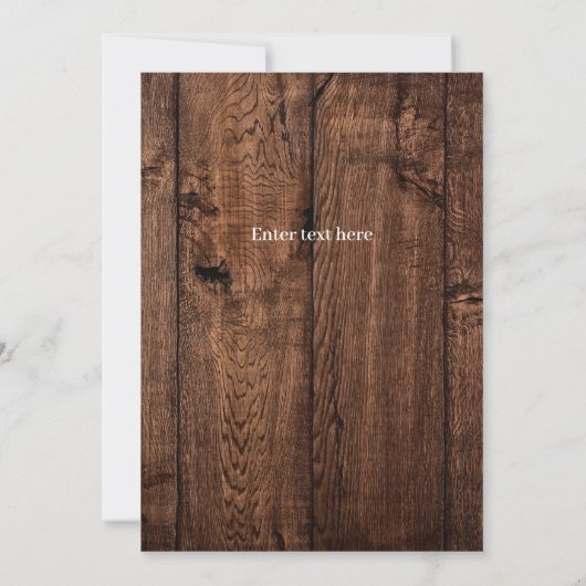 私の最初のロデオ、西部のパーティー、カウボーイの最初の誕生日 招待状 (裏面)