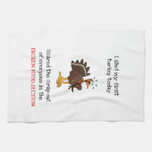 私の最初の七面鳥を今日撃った キッチンタオル (横)