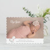 私の最初の写真H写真誕生のお知らせ 案内状 (スタンド正面)