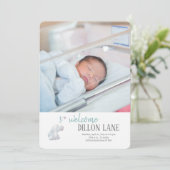 私の最初の写真V誕生のお知らせ 案内状 (スタンド正面)