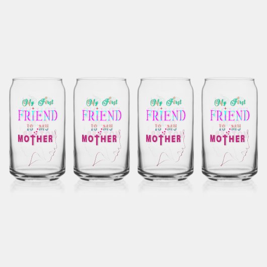 私の最初の友達は私の母だ ガラス缶 (裏面)