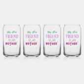 私の最初の友達は私の母だ ガラス缶 (正面)