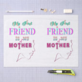 私の最初の友達は私の母だ 薄葉紙 (クラフト)