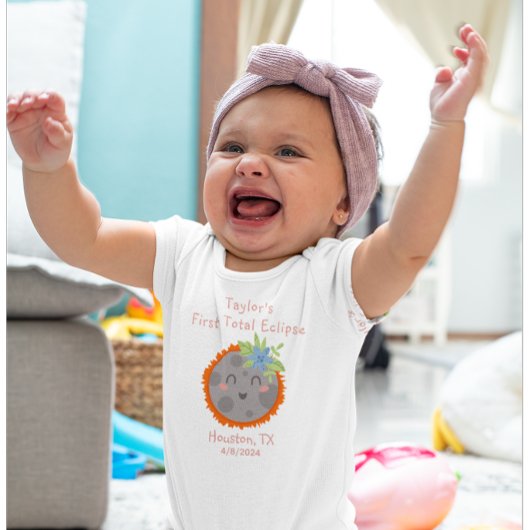 私の最初の合計Eclipse名パーソナライズされたの都市 ベビーボディスーツ