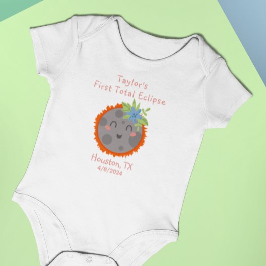 私の最初の合計Eclipse名パーソナライズされたの都市 ベビーボディスーツ