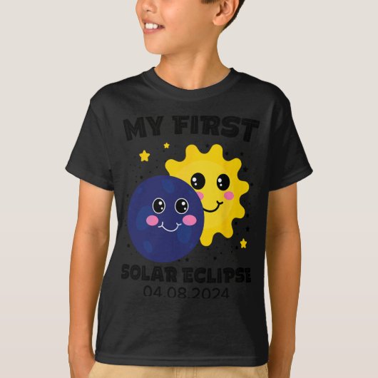 私の最初の太陽のEclipse幼児の男の子の女の子2024ソル Tシャツ (正面)