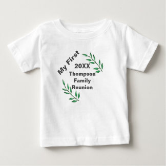 私の最初の家族の懇親会ツリーの枝キープサケ ベビーTシャツ