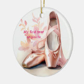 私の最初の年オンポイントパーソナライズされたオーナメント セラミックオーナメント (左)