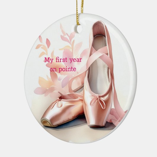 私の最初の年オンポイントパーソナライズされたオーナメント セラミックオーナメント (左)