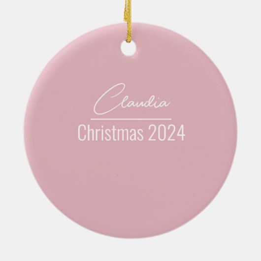 私の最初の年オンポイントパーソナライズされたオーナメント セラミックオーナメント (裏面)