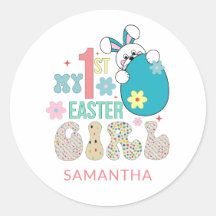 私の最初の復活祭の女の子、かわいい