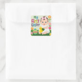 私の最初の復活祭の子供 スクエアシール (バッグ)