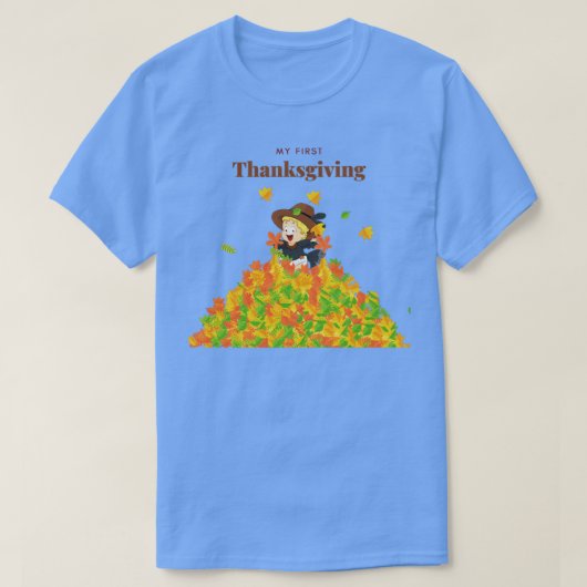 私の最初の感謝祭1 Tシャツ (デザイン正面)
