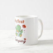 私の最初の感謝祭 コーヒーマグカップ (正面右)