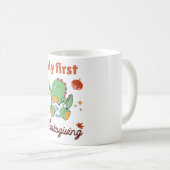 私の最初の感謝祭 コーヒーマグカップ (正面右)