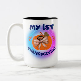 私の最初の感謝祭 – ベイサイドU上のコケット ツートーンマグカップ