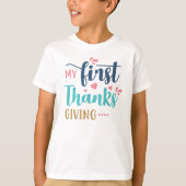 私の最初の感謝祭 Tシャツ (正面)