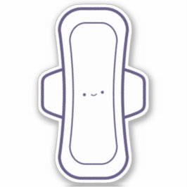 私の最初の期間かわいいガーリー漫画の月経パッド シール