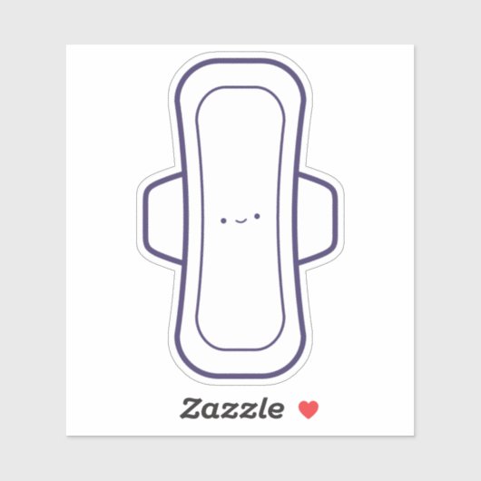 私の最初の期間かわいいガーリー漫画の月経パッド シール (シート)