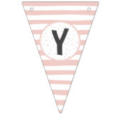 私の最初の歯のパーティー装飾ピンクのバンティングフラグ バンティングフラッグ (第3の旗)