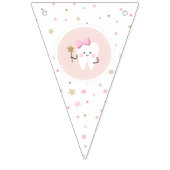 私の最初の歯のパーティー装飾ピンクのバンティングフラグ バンティングフラッグ (第1の旗)