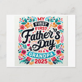 私の最初の父の日おじいちゃん2025フローラおじいちゃん ポストカード