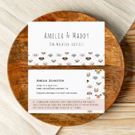 私の最初の犬の歩くビジネス – 若い起業家 名刺