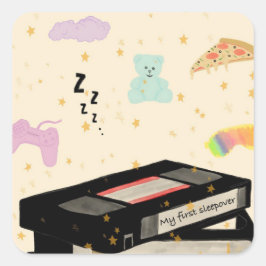 私の最初の睡眠者 – ドリームコアVHSノスタルジア スクエアシール