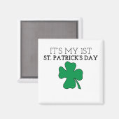 私の最初の聖パトリックの日のグラフ マグネット (正面/裏面)