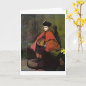 私の最初の説教、ジョン・エベレット・ミラリス カード (黄色い花)