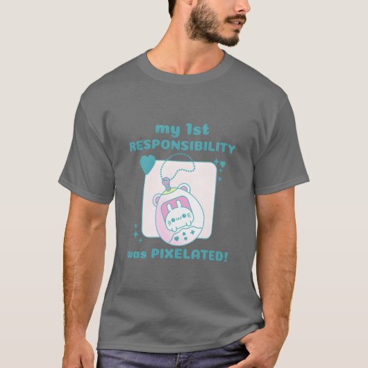 私の最初の責任は毛刈りウサギゲーマーfu tシャツ (正面)