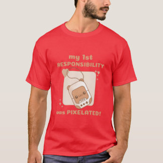 私の最初の責任はPielated Bear Gamer ヴィンテージスタイルでした Tシャツ