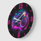 私の最初の車はバイクだった |サイクリオン ラージ壁時計 (傾斜)