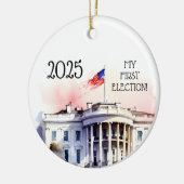 私の最初の選挙、私は投票 セラミックオーナメント (左)