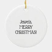 私の最初の選挙、私は投票 セラミックオーナメント (裏面)