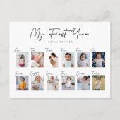 私の最初の1年 フォトコラージュ ポストカード (正面)