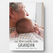 私の最初のGrandpa写真ベビー生まれたばかりのPl フォトプラーク (正面)