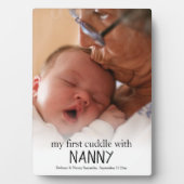 私の最初のNanny写真のベビー 生まれたばかりの フォトプラーク (正面)